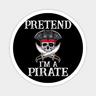 Pirate Costume T Shirt for the Last Minute Party Magnet